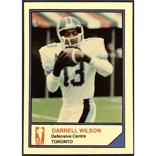 1984 JOGO CFL DARRELL WILSON