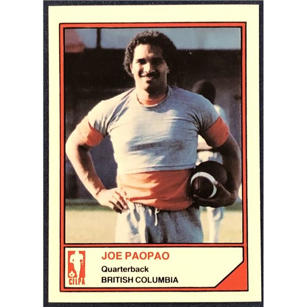 1984 JOGO CFL JOE PAOPAO