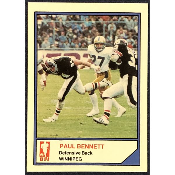 1984 JOGO CFL PAUL BENNETT (HOF)