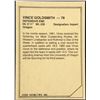 Image 2 : 1984 JOGO CFL VINCE GOLDSMITH (HOF)