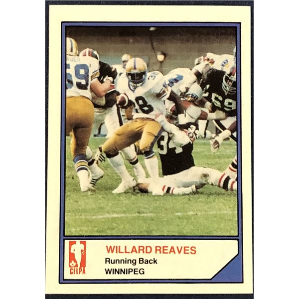 1984 JOGO CFL WILLARD REAVES