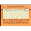 Image 2 : 1990 DONRUSS DAVE PARKER (HOF)