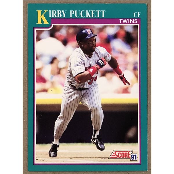 1991 SCORE KIRBY PUCKETT (HOF)
