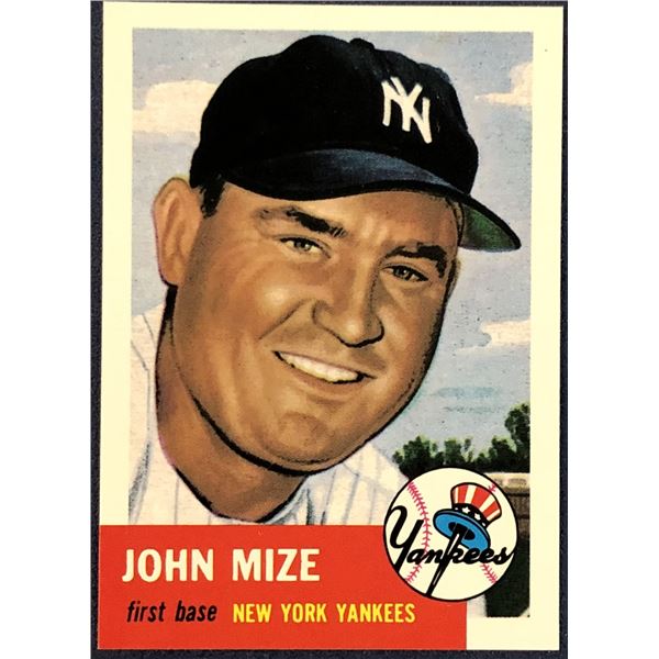 1991 TOPPS ARCHIVES (1953 SERIES) - JOHNNY MIZE (HOF)