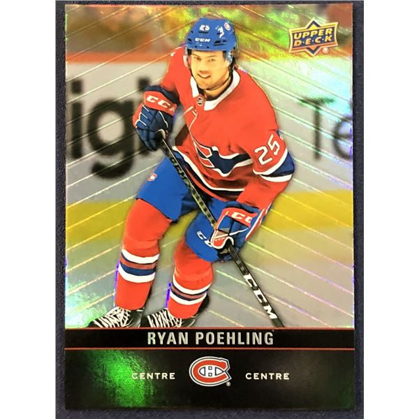 2019-20 UPPER DECK RYAN POEHLING ROOKIE CARD