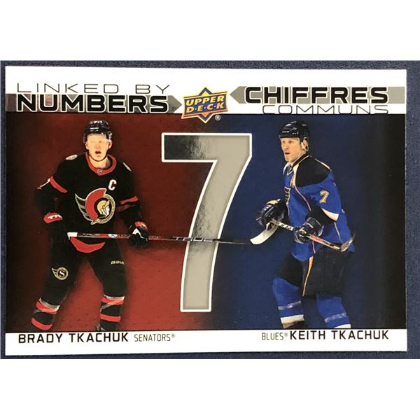 2023 UPPER DECK LINKED BY NUMBERS - TKACHUKS