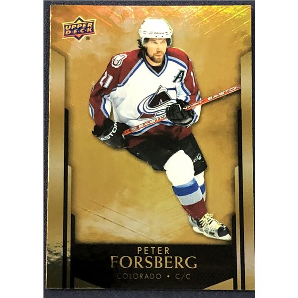 2023 UPPER DECK PETER FORSBERG (HOF)