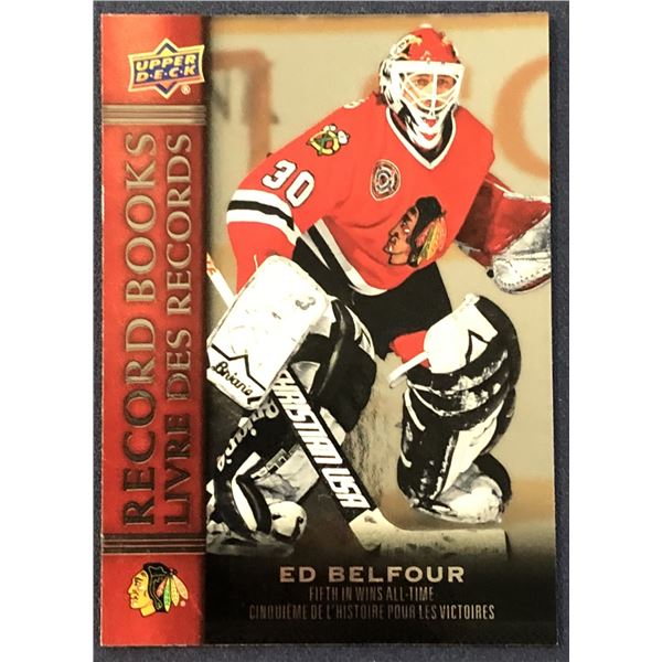 2023 UPPER DECK RECORD BOOKS ED BELFOUR (HOF)