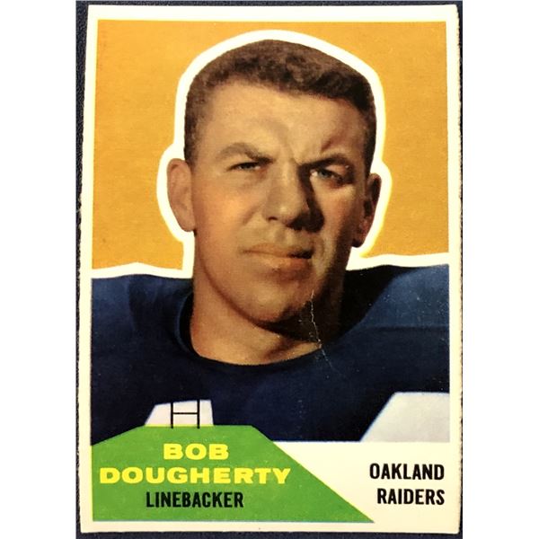 1960 FLEER NFL FOOTBALL BOB DOUGHERTY ROOKIE CARD