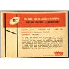 Image 2 : 1960 FLEER NFL FOOTBALL BOB DOUGHERTY ROOKIE CARD