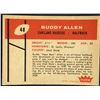 Image 2 : 1960 FLEER NFL FOOTBALL BUDDY ALLEN