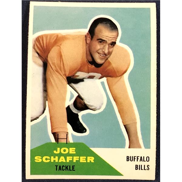 1960 FLEER NFL FOOTBALL JOE SCHAFFER