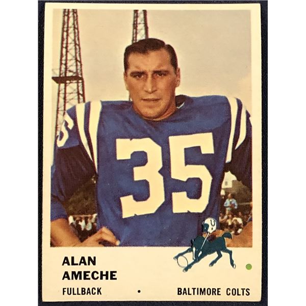1961 FLEER NFL FOOTBALL ALAN AMECHE