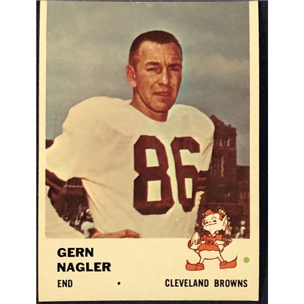 1961 FLEER NFL FOOTBALL GERN NAGLER
