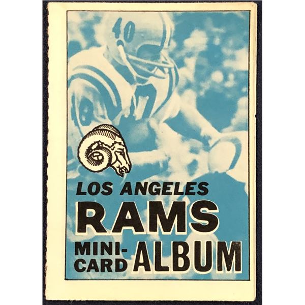 1969 TOPPS NFL FOOTBALL MINI ALBUM L.A. RAMS