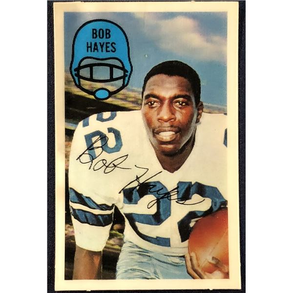 1970 KELLOGGS NFL FOOTBALL BOB HAYES (HOF)