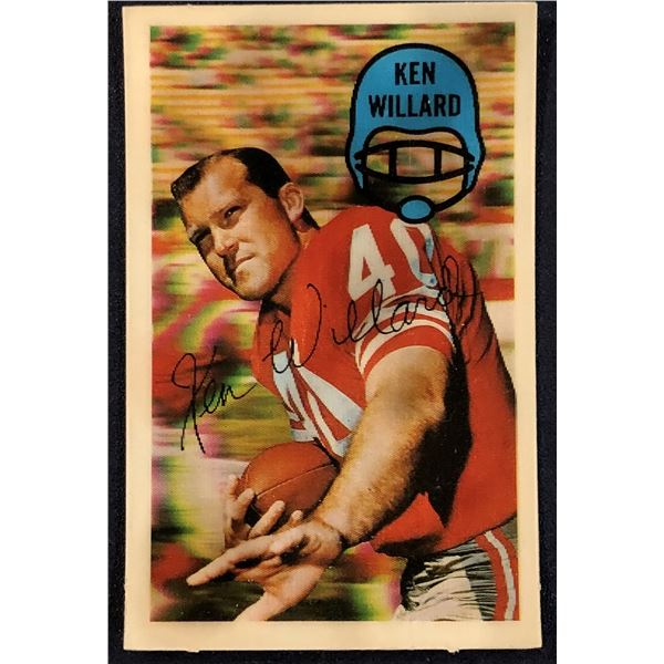 1970 KELLOGGS NFL FOOTBALL KEN WILLARD