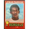 Image 1 : 1971 TOPPS LEMAR PARRISH ROOKIE CARD