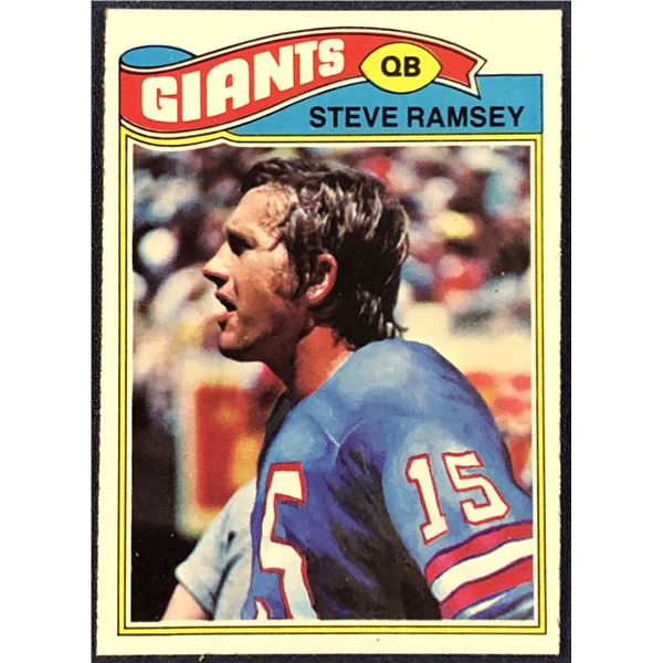 1977 TOPPS NFL FOOTBALL STEVE RAMSEY
