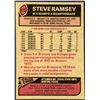 Image 2 : 1977 TOPPS NFL FOOTBALL STEVE RAMSEY