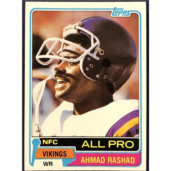 1981 TOPPS NFL AHMAD RASHID