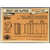 Image 2 : 1981 TOPPS NFL BILLY JOE DuPREE