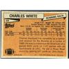 Image 2 : 1981 TOPPS NFL CHARLES WHITE ROOKIE CARD