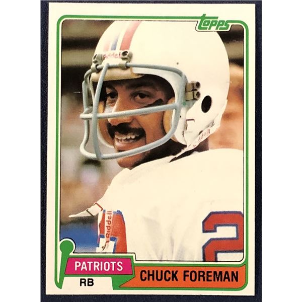 1981 TOPPS NFL CHUCK FOREMAN