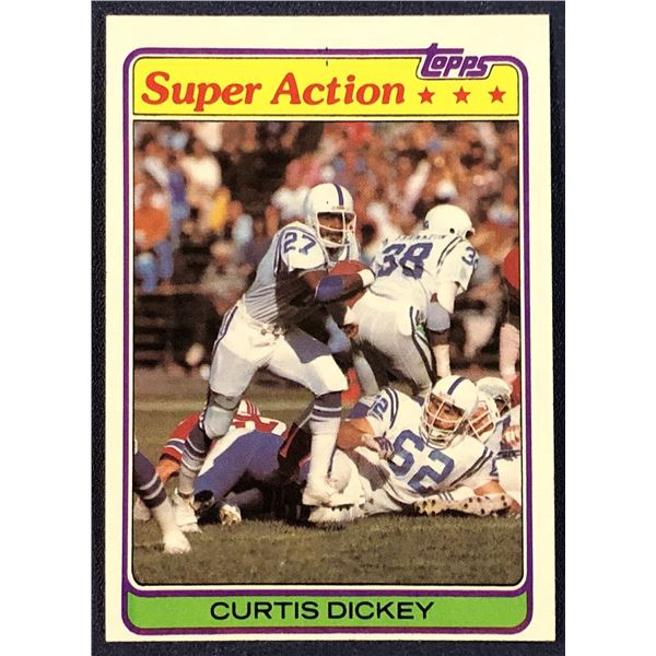 1981 TOPPS NFL CURTIS DICKEY ROOKIE CARD