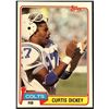 Image 1 : 1981 TOPPS NFL CURTIS DICKEY ROOKIE CARD