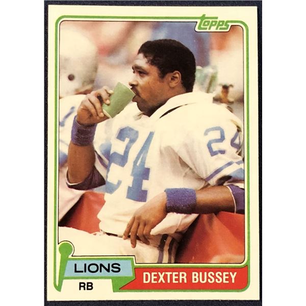 1981 TOPPS NFL DEXTER BUSSEY