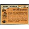 Image 2 : 1981 TOPPS NFL GENE UPSHAW (HOF)