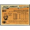 Image 2 : 1981 TOPPS NFL JACK LAMBERT (HOF)
