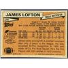 Image 2 : 1981 TOPPS NFL JAMES LOFTON