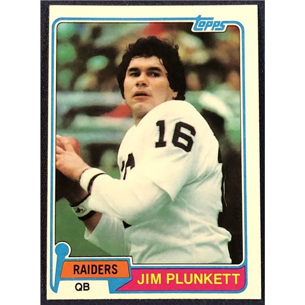 1981 TOPPS NFL JIM PLUNKETT