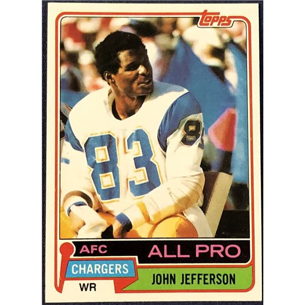 1981 TOPPS NFL JOHN JEFFERSON