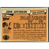 Image 2 : 1981 TOPPS NFL JOHN JEFFERSON