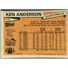Image 2 : 1981 TOPPS NFL KEN ANDERSON