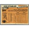 Image 2 : 1981 TOPPS NFL KEN STABLER (HOF)