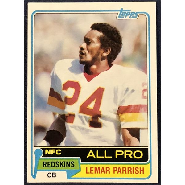 1981 TOPPS NFL LEMAR PARRISH