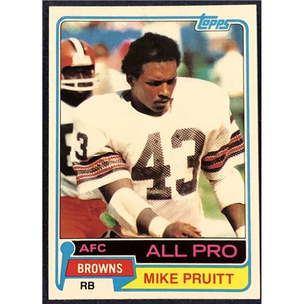 1981 TOPPS NFL MIKE PRUITT
