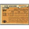 Image 2 : 1981 TOPPS NFL OZZIE NEWSOME (HOF)