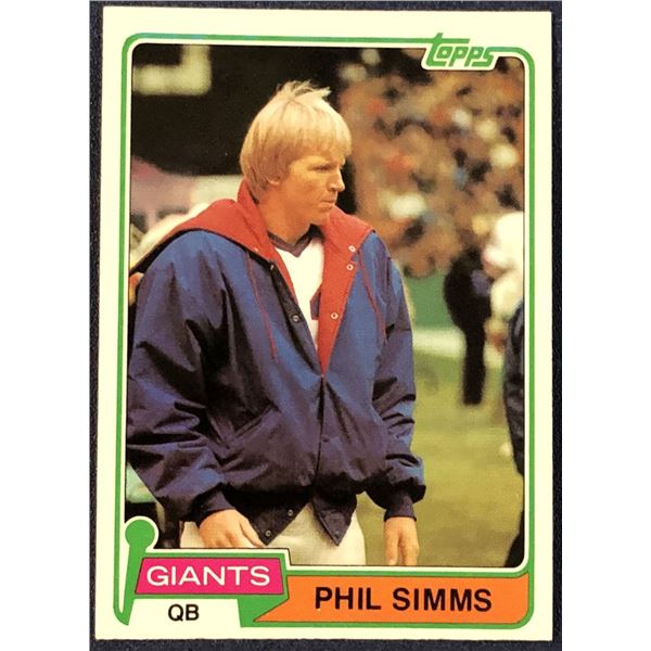 1981 TOPPS NFL PHIL SIMMS