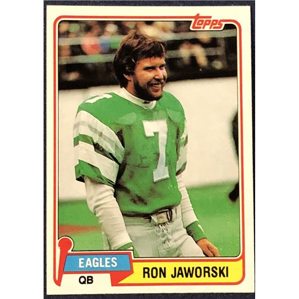 1981 TOPPS NFL RON JAWORSKI