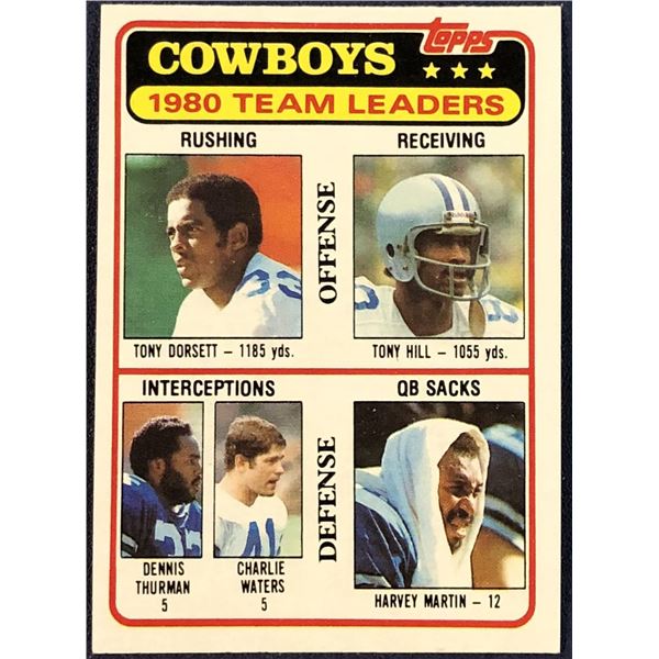 1981 TOPPS NFL TONY DORSETT