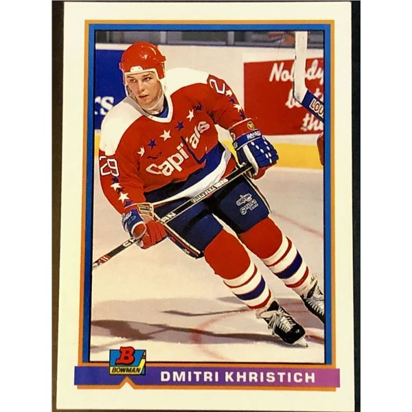 1991-92 BOWMAN DMITRI KHRISTICH ROOKIE CARD