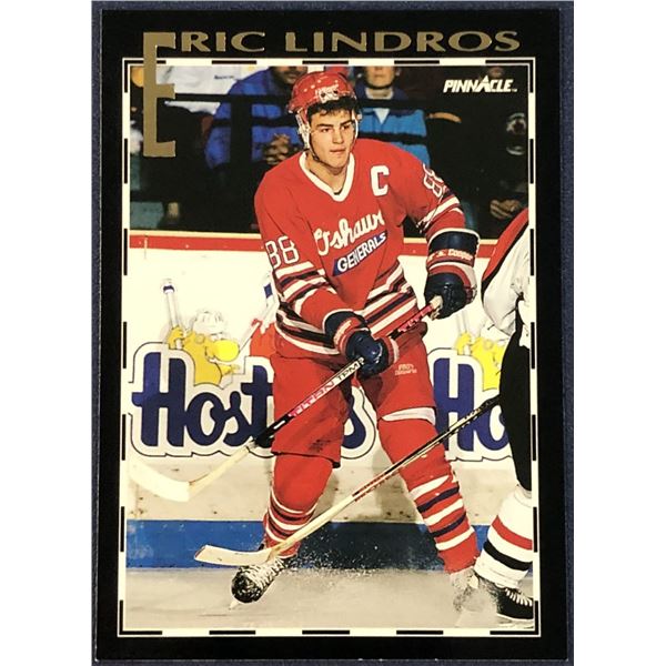 1991-92 PINNACLE ERIC LINDROS (HOF) ROOKIE CARD