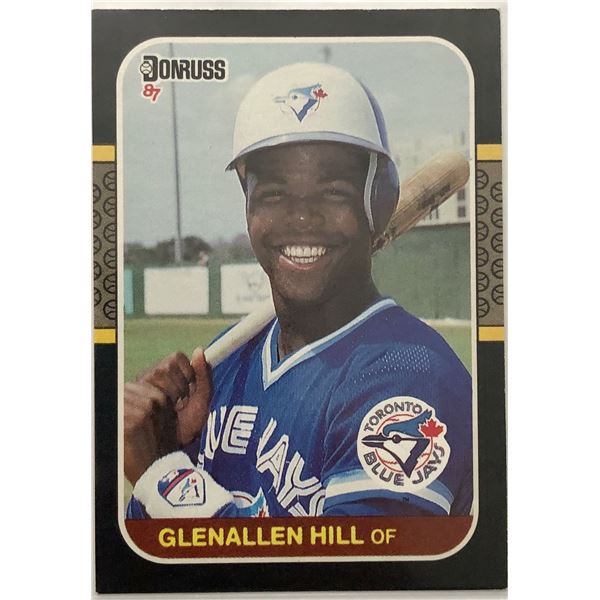 1987 DONRUSS GLENALLEN HILL ROOKIE CARD