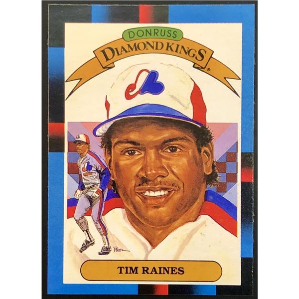 1988 DONRUSS TIM RAINES (HOF) DIAMOND KING