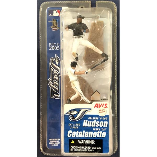 TORONTO BLUE JAYS 2005 ORLANDO HUDSON / FRANK CATALANOTTO MINI McFARLANE